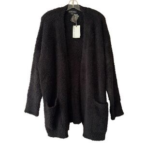 Barefoot Dreams Cozy Chic Black Cardigan
